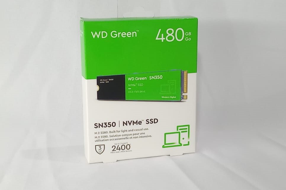Disco SSD Wester Digital M.2 NVME 480GB Green SN350