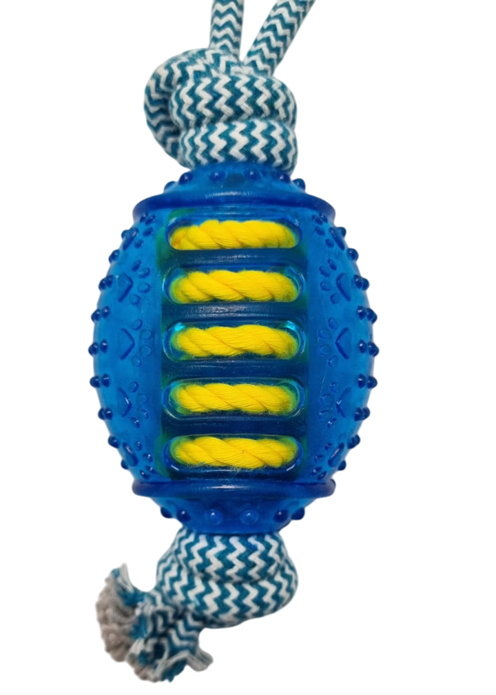 SOGA CON PELOTA RUGBY GOMA (D6989)