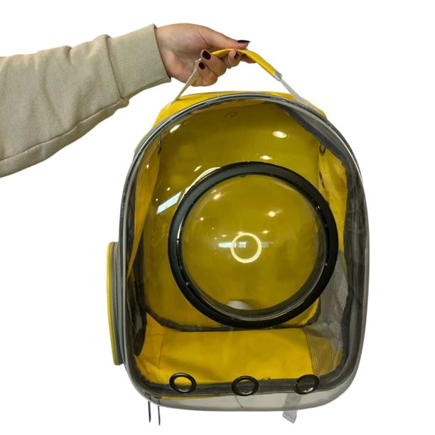 MOCHILA CAPSULA TRANSPARENTE C/BURBUJA