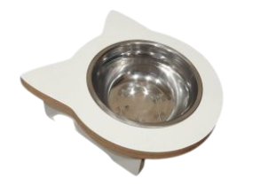 COMEDERO MDF GATITO SIMPLE