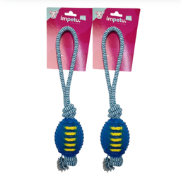 [9085] SOGA CON PELOTA RUGBY GOMA (D6989)