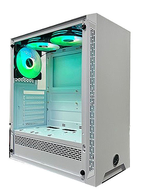 Gabinete SAIKANO TX3 Snow 3 Fans RGB Controler SET