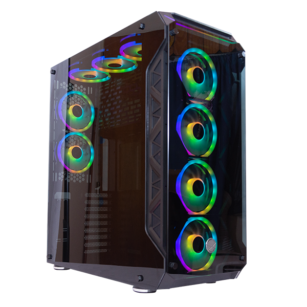 Gabinete SAIKANO XT1 Gaming Full Tower 9 Fans ARGB C/Control all Vidrio templado